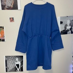 Blue Fashion Nova Sweatshirt Dress 2x.